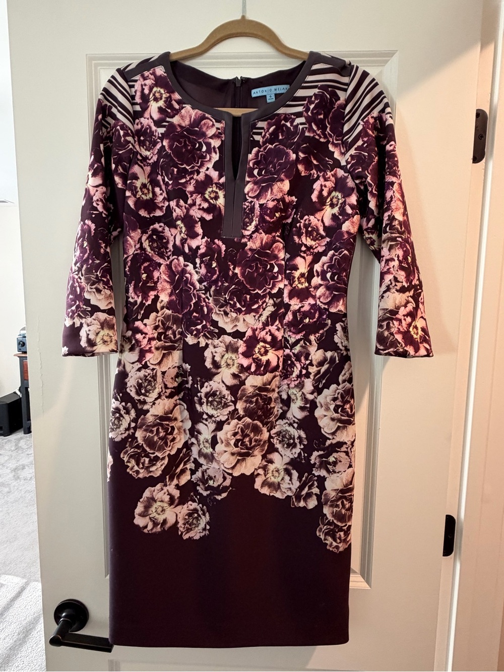 Antonio Melani Floral Midi Dress Size 6 Like New